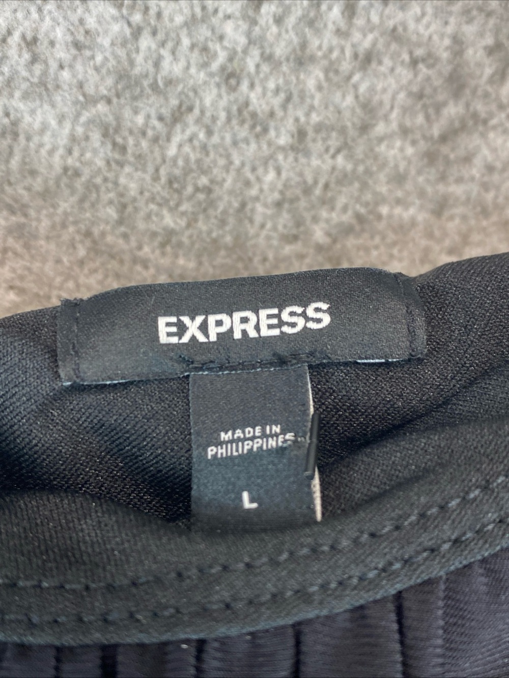 Express One Shoulder Ruffle Black Top Women Size Large NWT Carnival Festive Fun - Picture 3 of 9